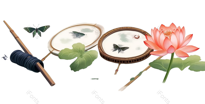 叶子图片,夏至元素,元素PNG,小满免抠素材